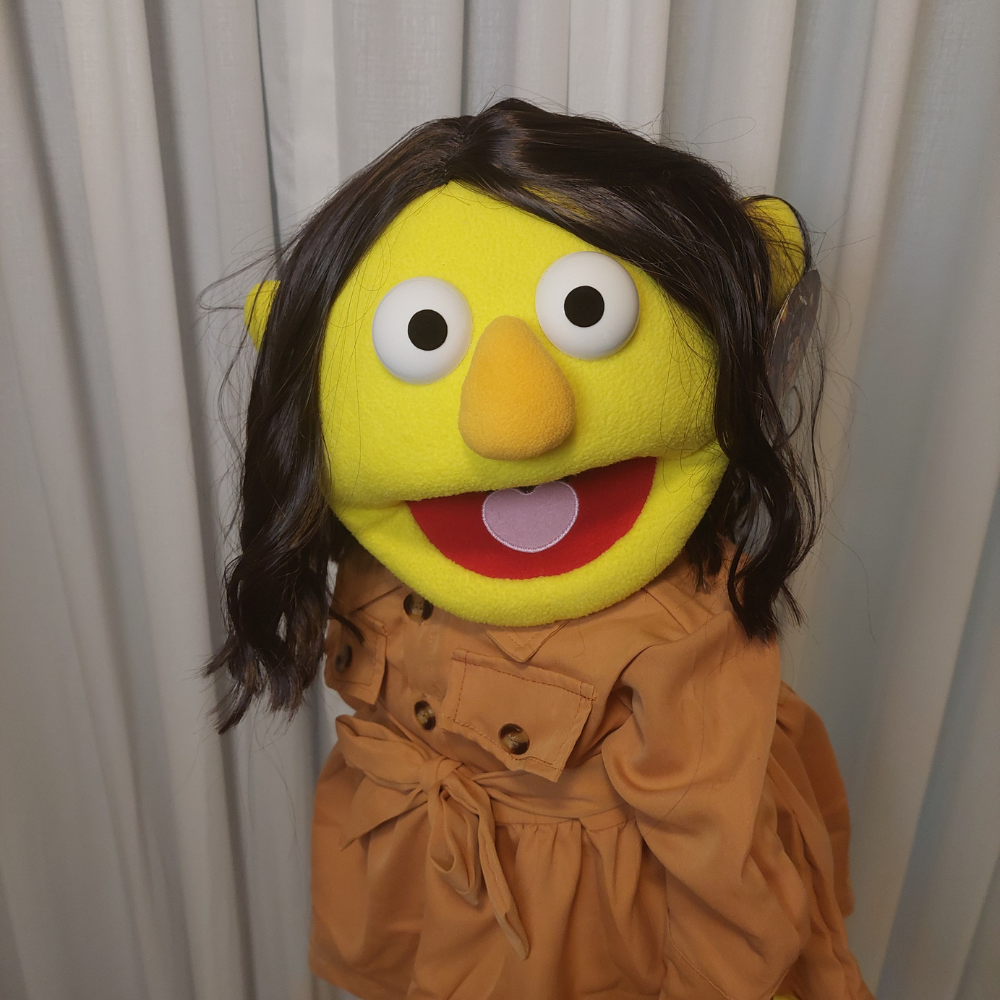 Megan – Yellow Hand Puppet | Safari Dress | Pubbets Lab Original | 1 of 1