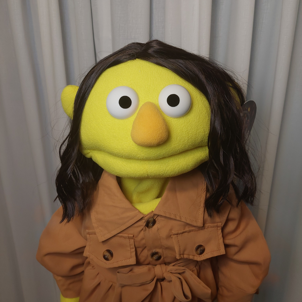 Megan – Yellow Hand Puppet | Safari Dress | Pubbets Lab Original | 1 of 1