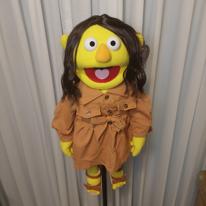 Megan – Yellow Hand Puppet | Safari Dress | Pubbets Lab Original | 1 of 1