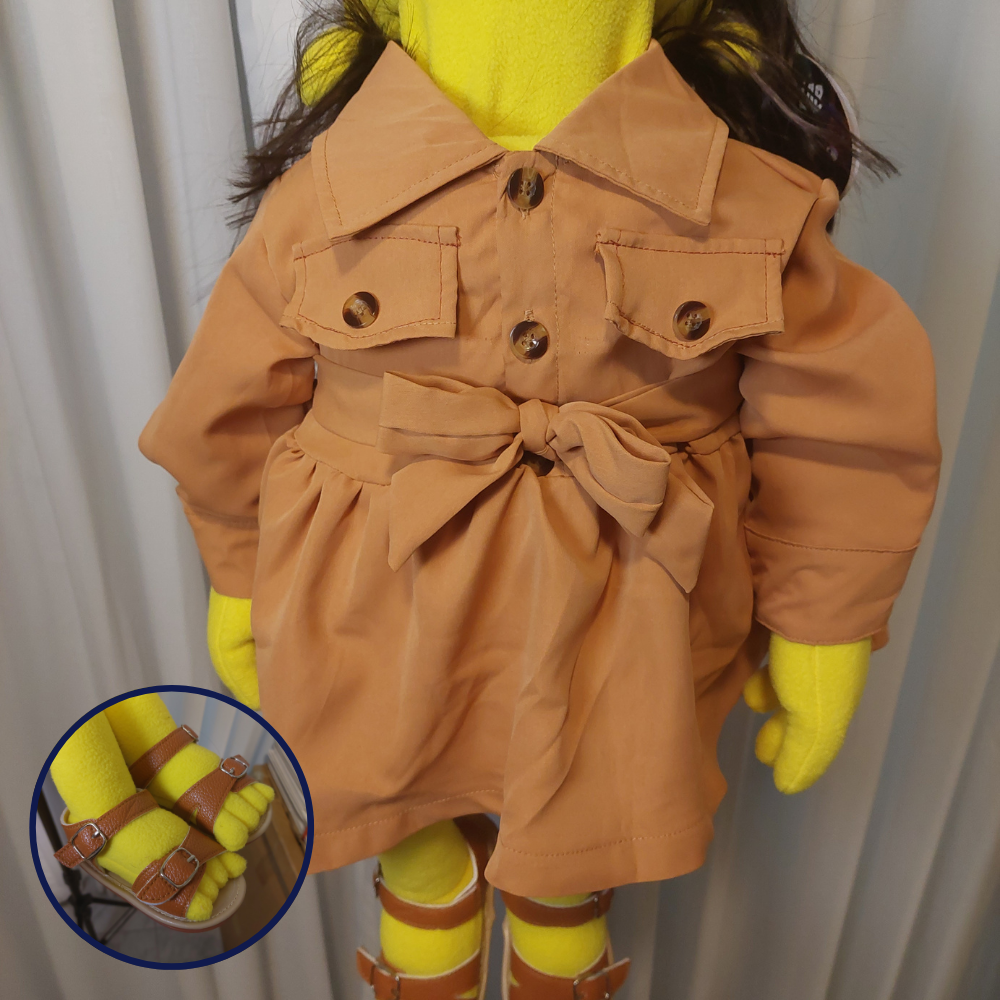 Megan – Yellow Hand Puppet | Safari Dress | Pubbets Lab Original | 1 of 1