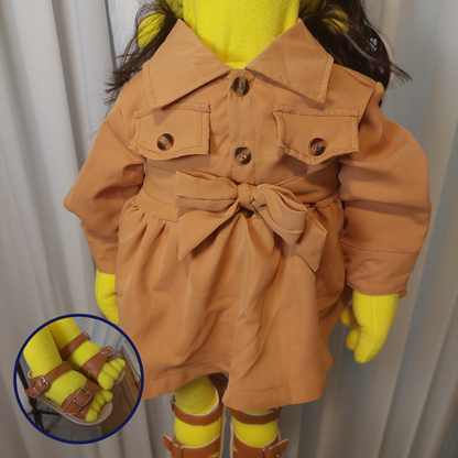 Megan – Yellow Hand Puppet | Safari Dress | Pubbets Lab Original | 1 of 1