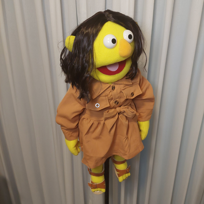 Megan – Yellow Hand Puppet | Safari Dress | Pubbets Lab Original | 1 of 1