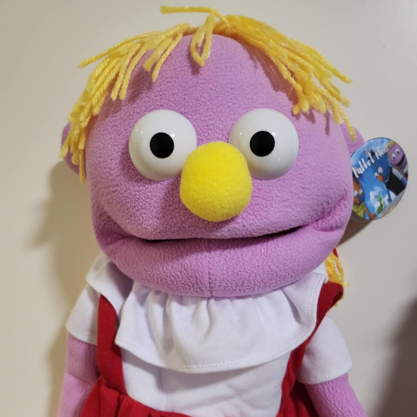 Ellie May – Pubbet Sidekick Purple Girl Hand Puppet with Carry Bag (14”/35cm)