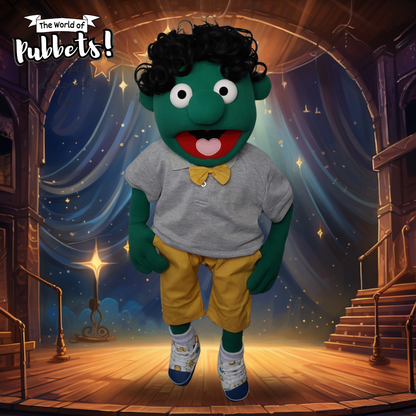 Mortimer- Premium 28" Full-Body Curly Haired Boy Puppet | DHL Express Shipping Included