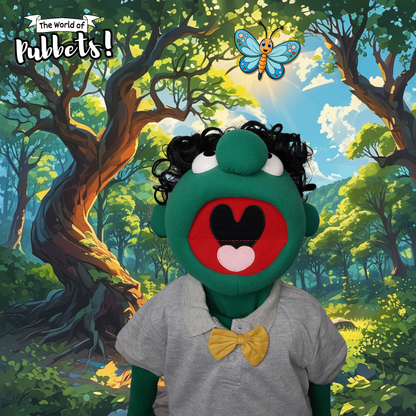 Mortimer- Premium 28" Full-Body Curly Haired Boy Puppet | DHL Express Shipping Included
