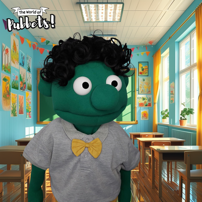 Mortimer- Premium 28" Full-Body Curly Haired Boy Puppet | DHL Express Shipping Included