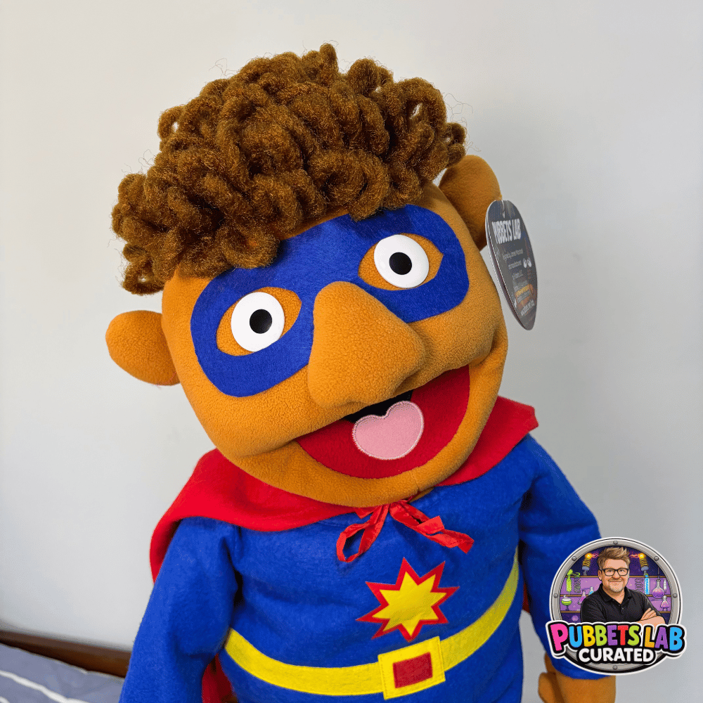 Pubbets Man! Superhero Hand Puppet | Pubbets Lab Curated | 1 of 1