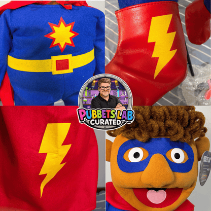 Pubbets Man! Superhero Hand Puppet | Pubbets Lab Curated | 1 of 1