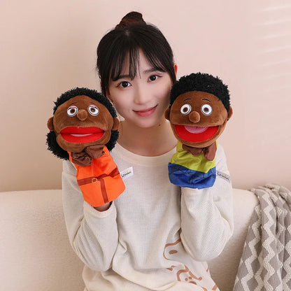 Fun Family Moving Mouth Hand Puppets- 12 Family Member Characters 28-33cm