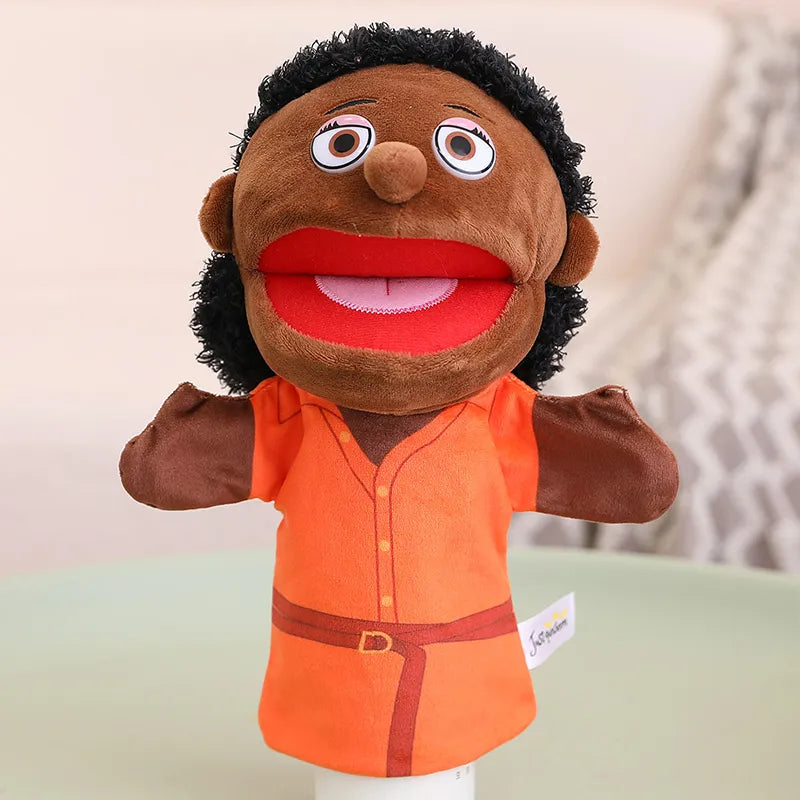 Fun Family Moving Mouth Hand Puppets- 12 Family Member Characters 28-33cm