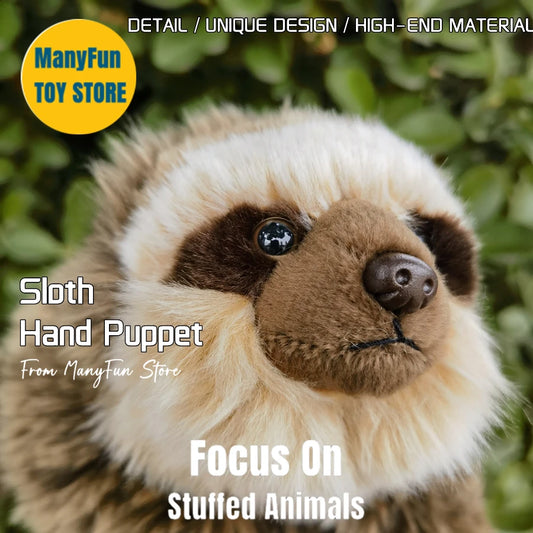 Mossley the Sloth Hand Puppet 31cm