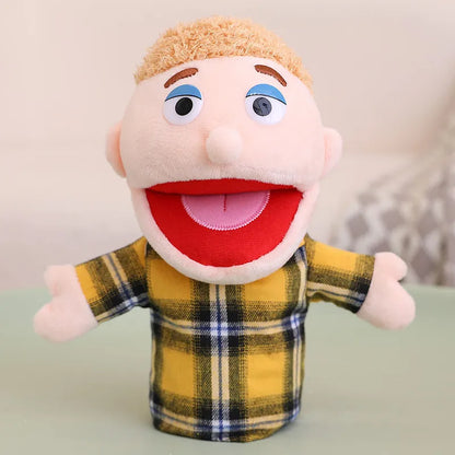 Fun Family Moving Mouth Hand Puppets- 12 Family Member Characters 28-33cm