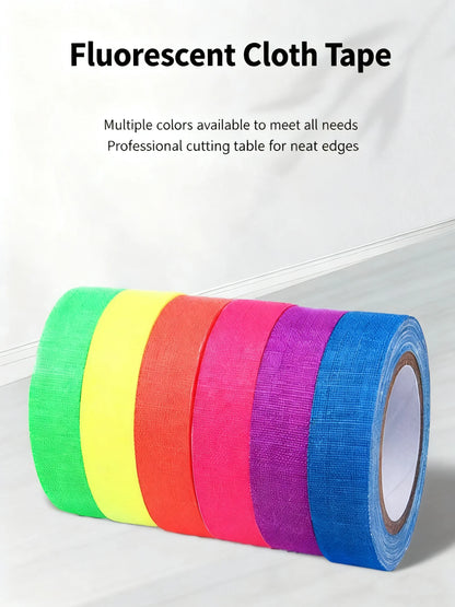 UV Glow Cotton Tape - 6 Rolls