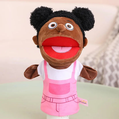 Fun Family Moving Mouth Hand Puppets- 12 Family Member Characters 28-33cm
