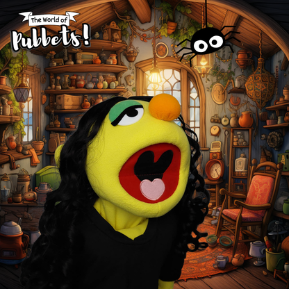 Sonya - Premium 28" Full-Body Goth Girl Puppet