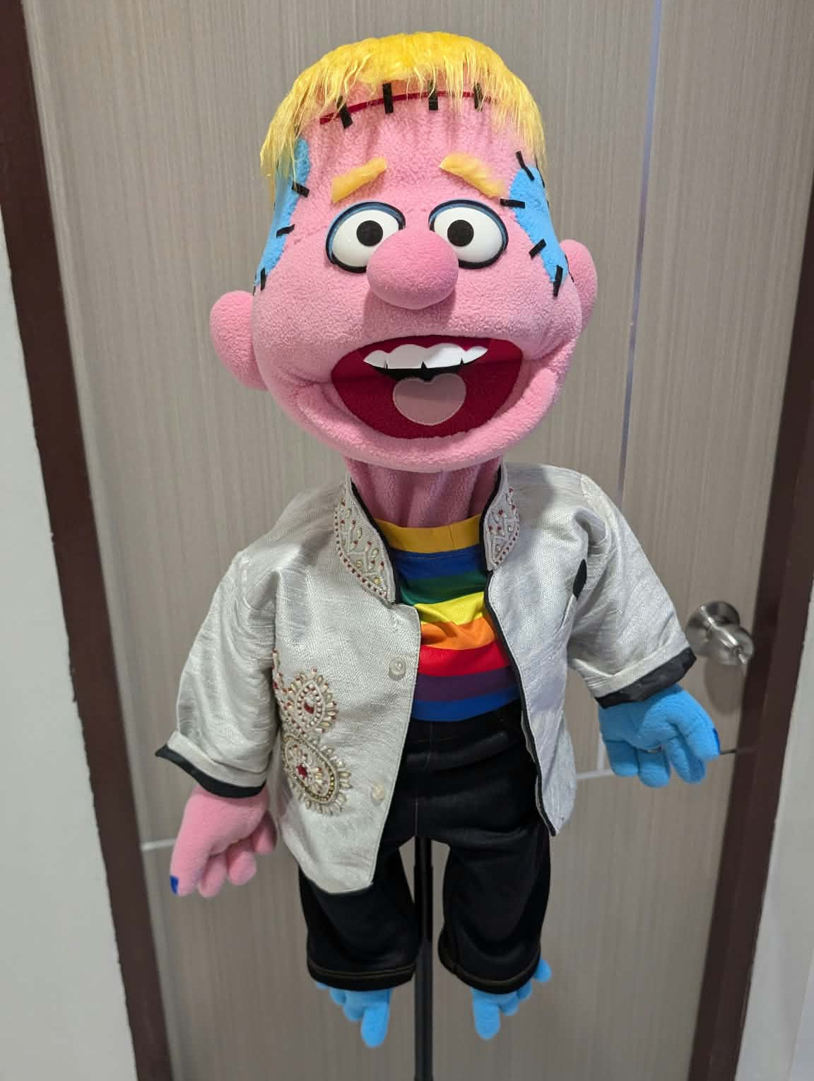 Frankie - Disco Monster Hand Puppet | Brian Z Original 1 of 1