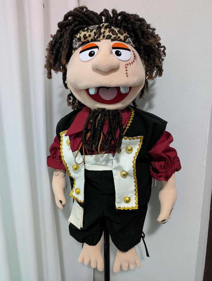 Planky McJiggles  - ZimZam Original 28” Full-Body Pirate Puppet with Premium Outfit