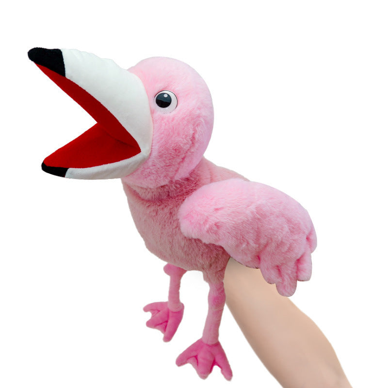Colorful Birds Hand Puppet Collection – Flamingo, Toucan, Peacock & More