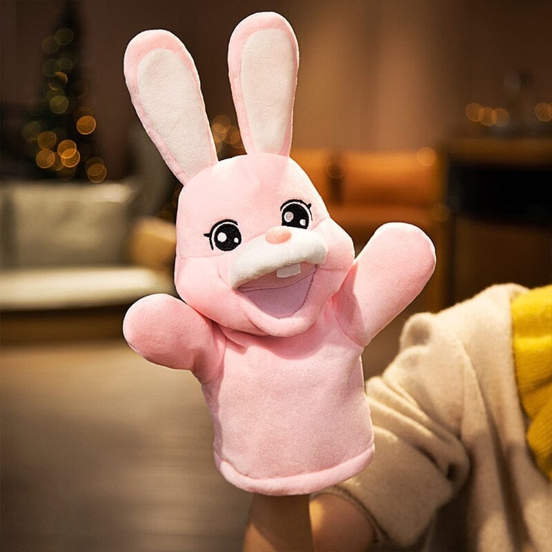 Big World Enterprises puppet Hoppy Pals! 35cm Soft Rabbit Hand Puppets