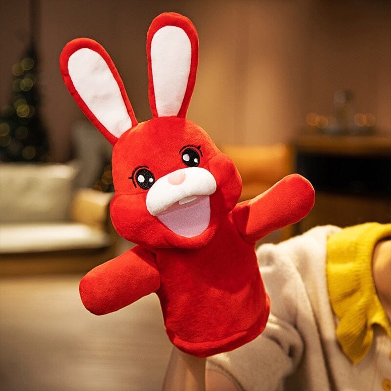Big World Enterprises puppet Hoppy Pals! 35cm Soft Rabbit Hand Puppets