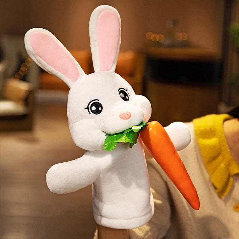 Big World Enterprises puppet Hoppy Pals! 35cm Soft Rabbit Hand Puppets