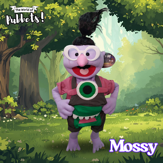 Mossy Peeper - Woodland Character Puppet with Outfit & Carry Bag