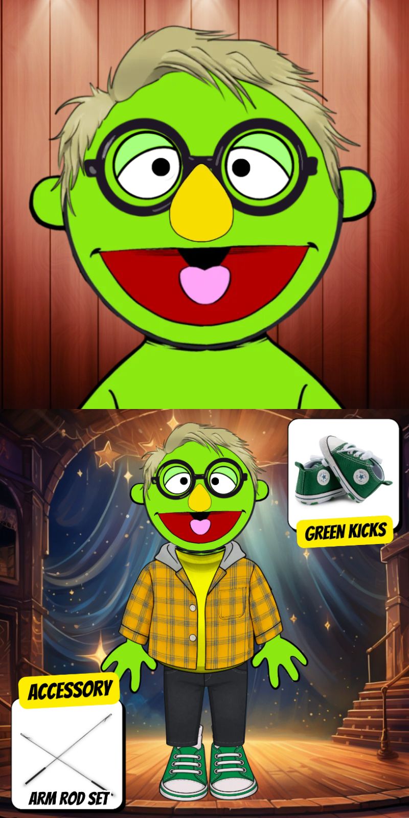 Pubbets Lab – 28” (70cm) Custom Full-Body Puppet | Design Your Own Puppet with price 242.40 ID K8JVJZlXfFxx71sh0CLNfXwJ