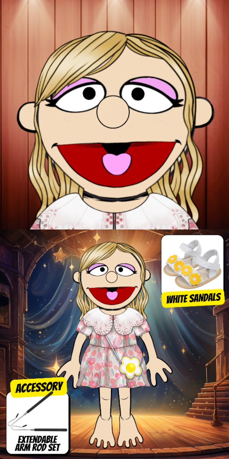 Pubbets Lab – 28” (70cm) Custom Full-Body Puppet | Design Your Own Puppet with price 226.90 ID KXoBlVRug7EKgdYjMcCoUkOl