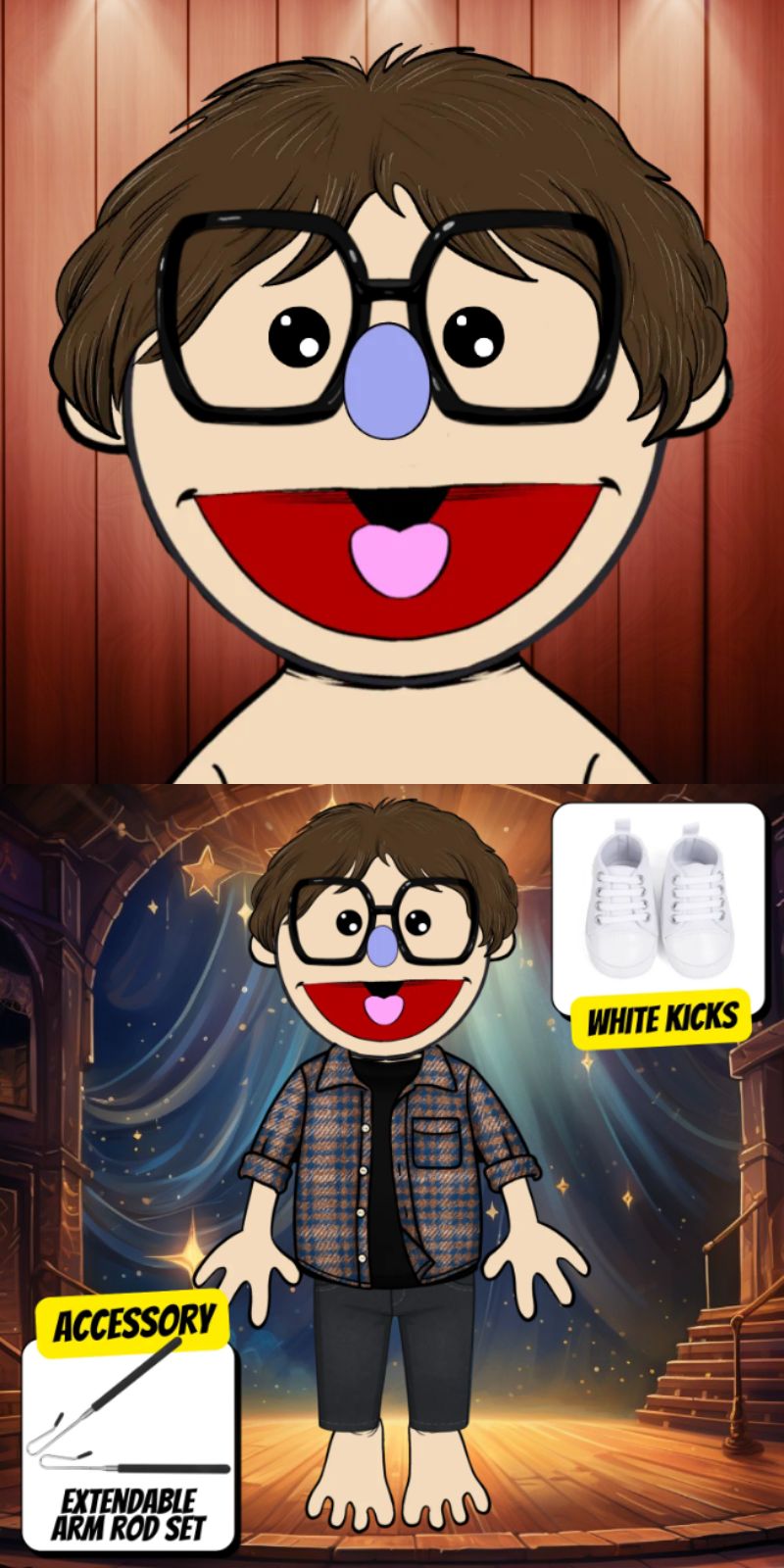 Pubbets Lab – 28” (70cm) Custom Full-Body Puppet | Design Your Own Puppet with price 229.40 ID FLLBmg-OBKL6Fd8KBhFv3uns