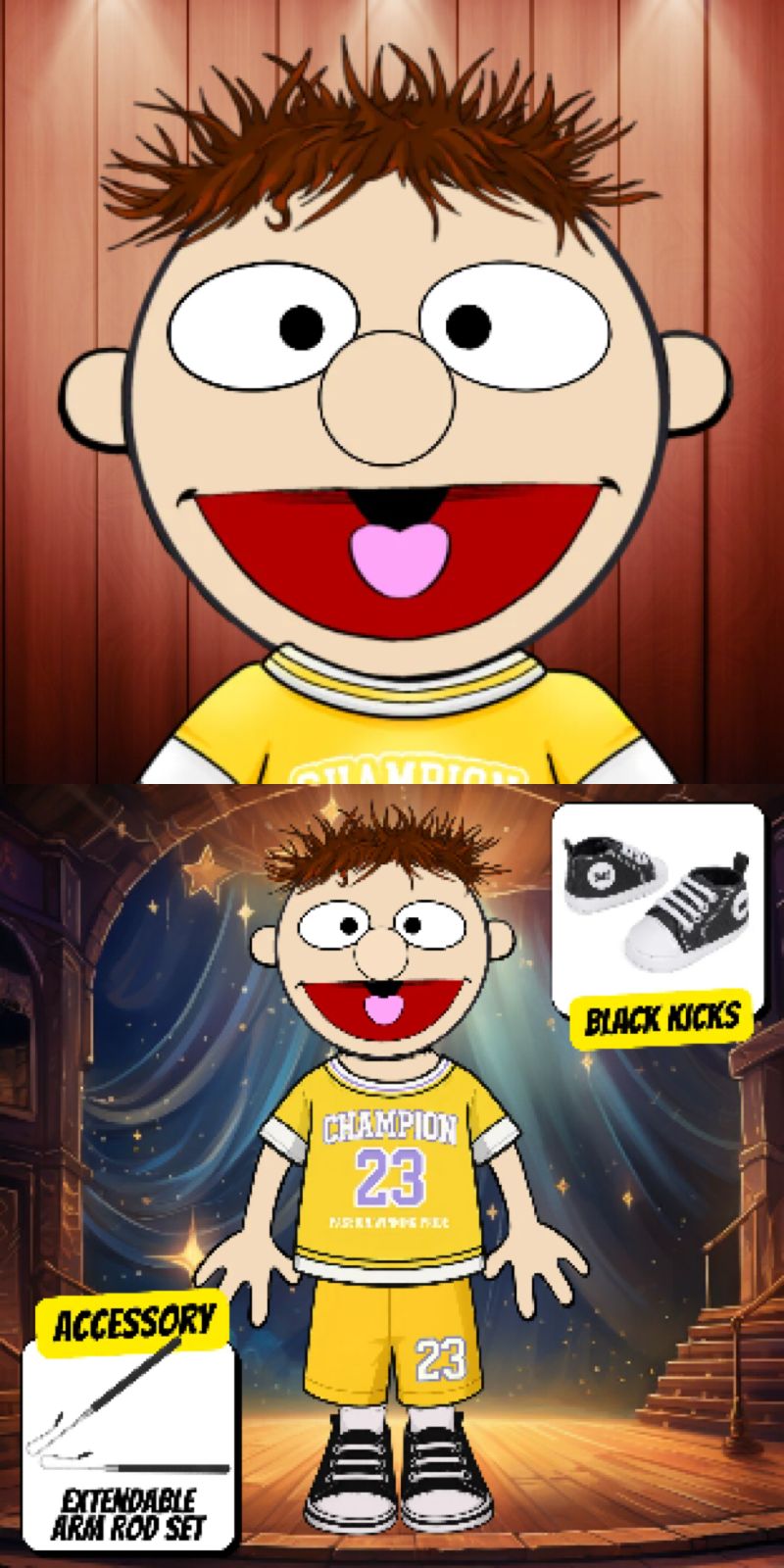 Pubbets Lab – 28” (70cm) Custom Full-Body Puppet | Design Your Own Puppet with price 211.90 ID 64FWKcGghFuj6v8bsFFpHqmp