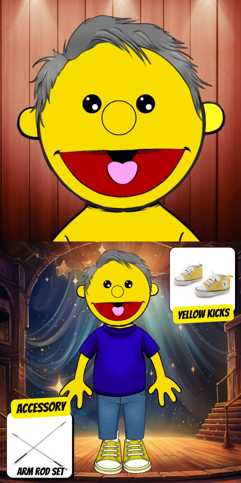 Pubbets Lab – 28” (70cm) Custom Full-Body Puppet | Design Your Own Puppet with price 209.90 ID YWQAh1GKYbqdevzkiL3wS-uh