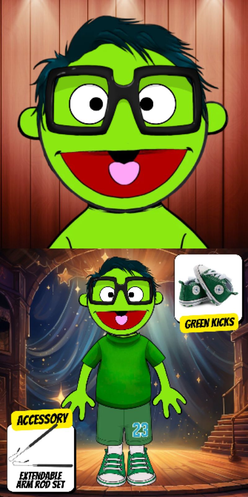 Pubbets Lab – 28” (70cm) Custom Full-Body Puppet | Design Your Own Puppet with price 224.40 ID k9H1A5P6ogWqHr0_dee9Ce1N