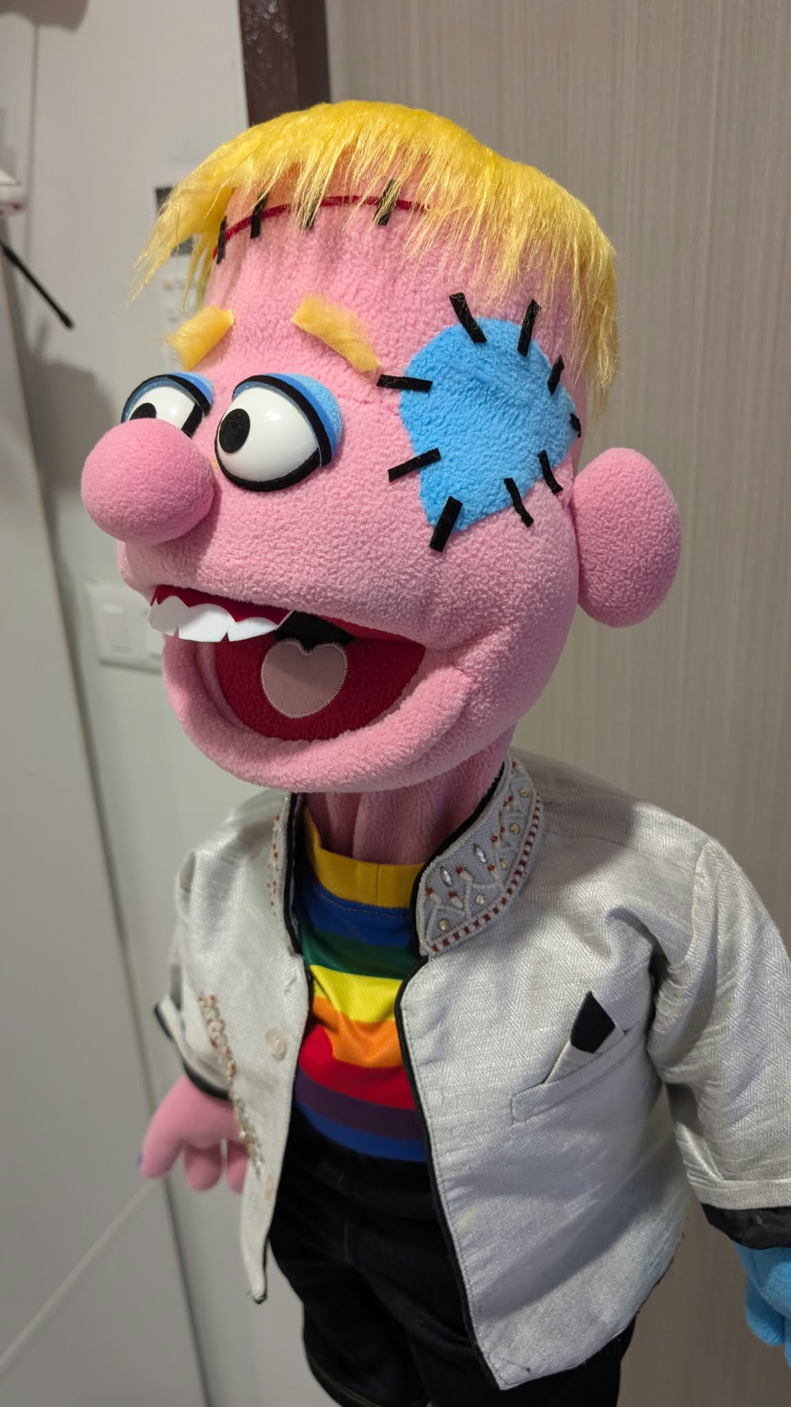 Frankie - Disco Monster Hand Puppet | Brian Z Original 1 of 1