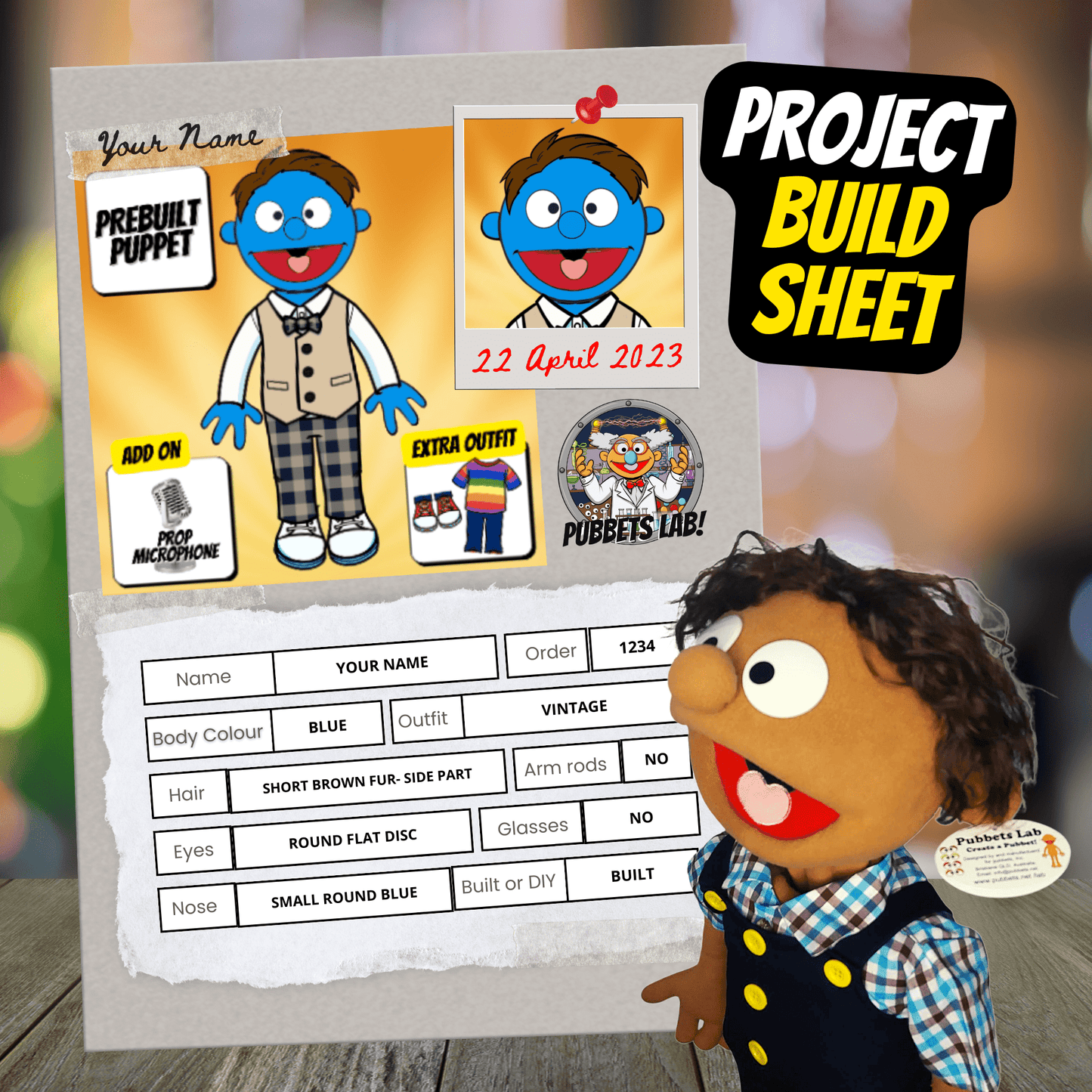 Pubbets! cpb_product Pubbets Lab - Create a Pubbet! Pubbets Lab™ Custom Puppet Package